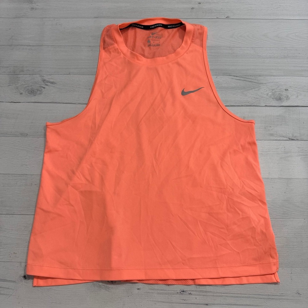 Nike drifit tank top coral orange womens size‎ medium